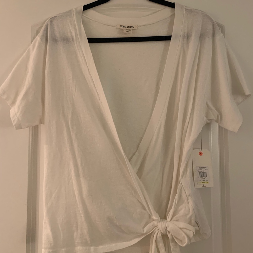 White Billabong Wrap Tee
